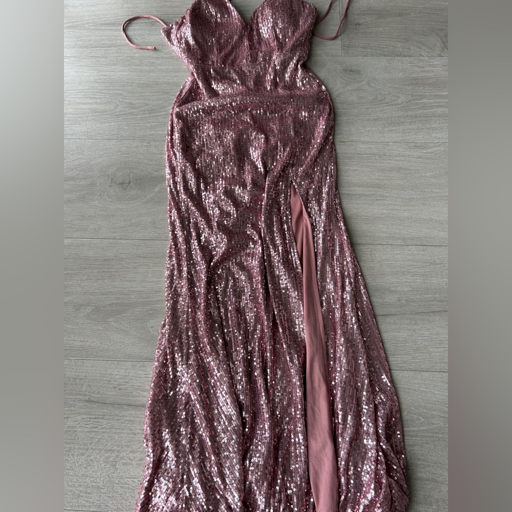 Boubou sequin pink maxi dress - Picture 8 of 10